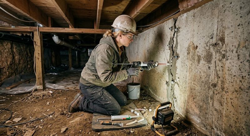 Basement Foundation Repair in Locust, NC