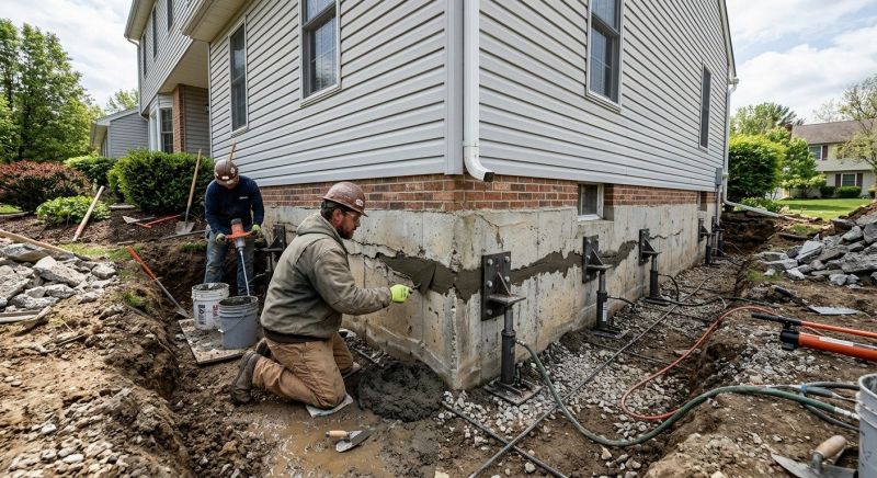 Basement Foundation Repair in Rockwell, NC