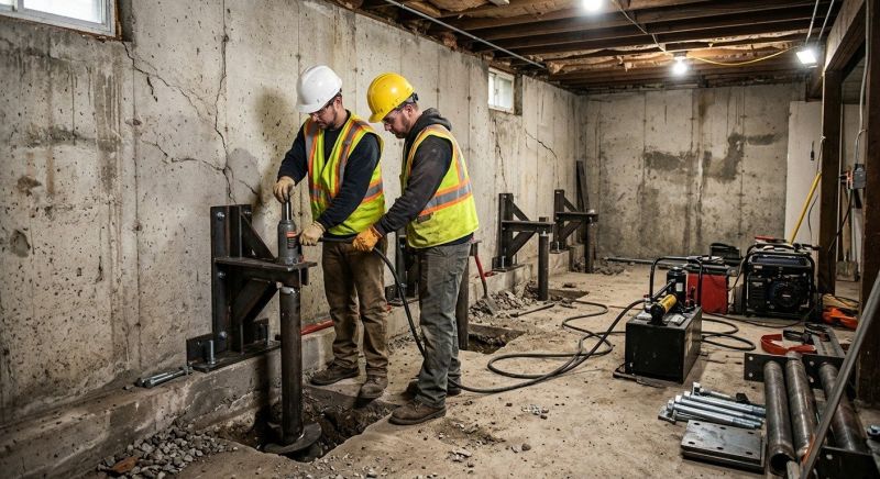 Basement Stabilization in Albemarle, NC