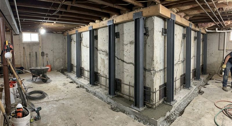 Basement Stabilization in Albemarle, NC