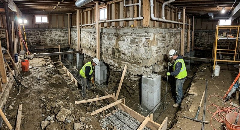 Basement Underpinning in Albemarle, NC