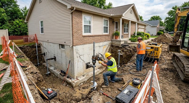 Building Foundation Repair in Biscoe, NC