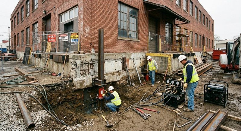 Building Foundation Repair in Locust, NC