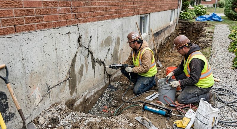 Cracked Foundation Repair in Kannapolis, NC