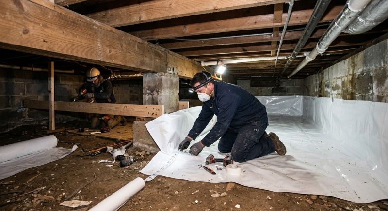 Crawl Space Leveling in Albemarle, NC