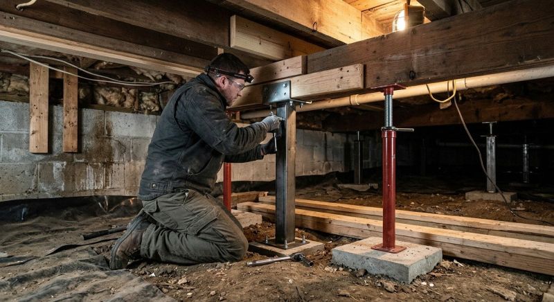 Crawlspace Structural Repair in Albemarle, NC