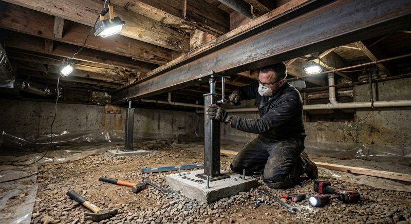 Crawlspace Structural Repair in Albemarle, NC