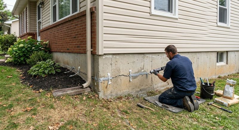 Foundation Crack Sealing in Albemarle, NC