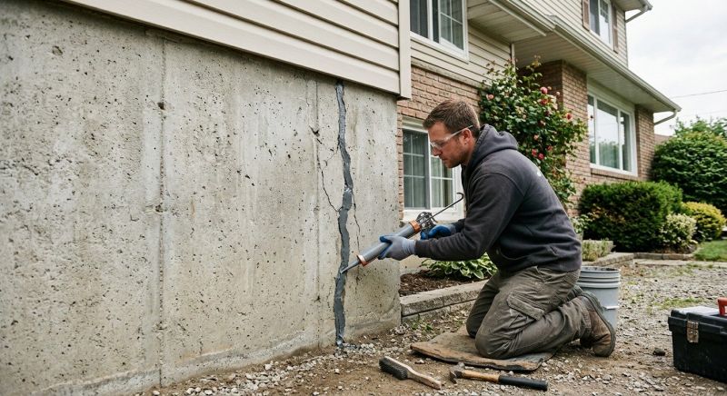Foundation Crack Sealing in Albemarle, NC
