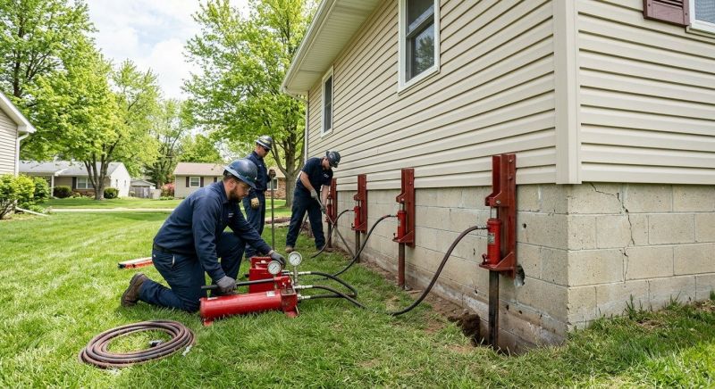 Foundation Jacking in Cabarrus County, NC