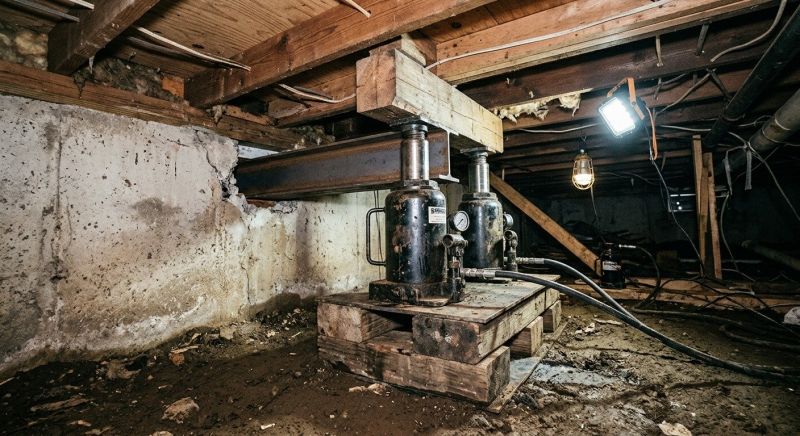 Foundation Jacking in Montgomery County, NC
