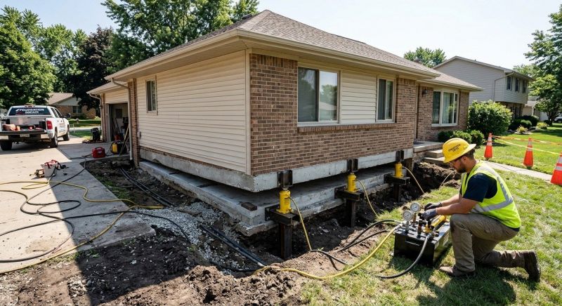 Foundation Lifting in Concord, NC