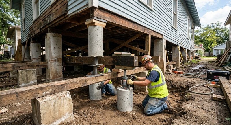 Foundation Pier Repair in Albemarle, NC