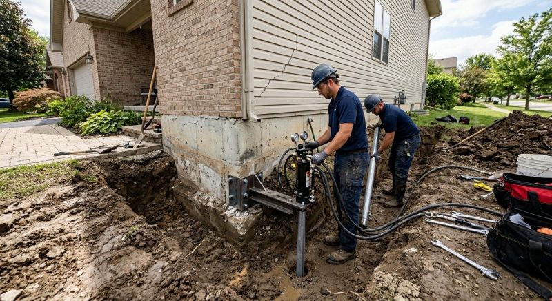 Foundation Settlement Repair in Albemarle, NC