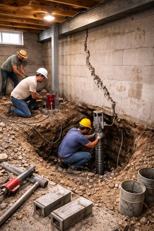 Foundation Structural Repair in Montgomery County, NC
