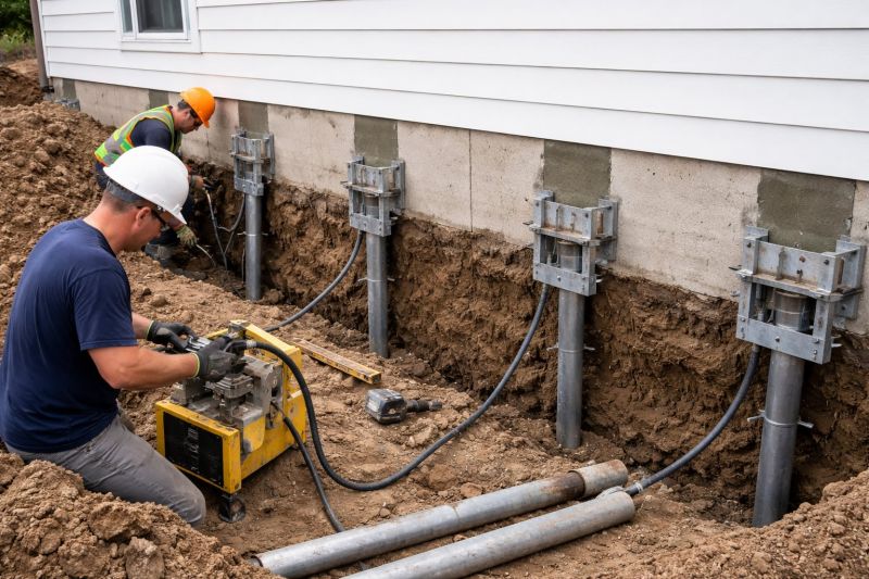 Helical Piers Installation in Albemarle, NC