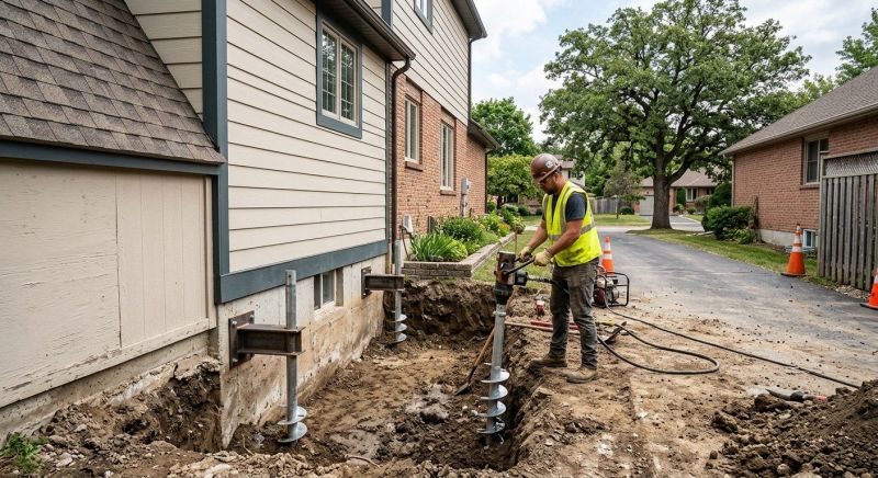 Helical Pile Installation in Albemarle, NC