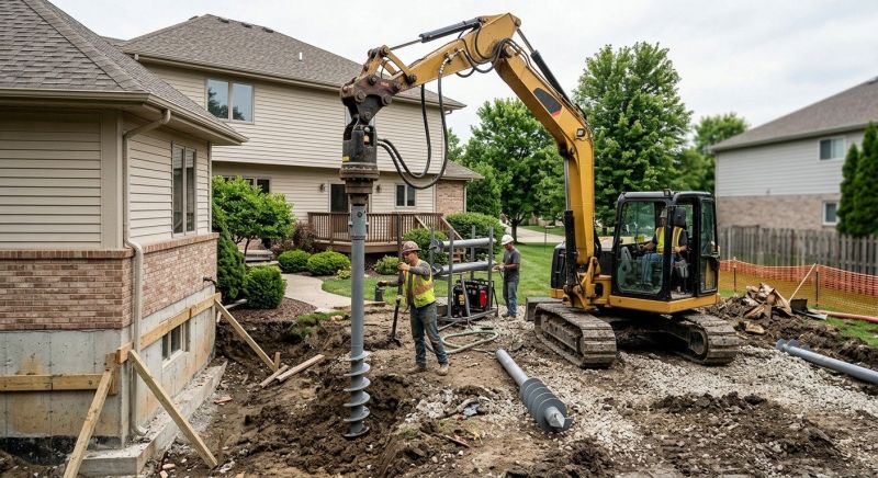 Helical Pile Installation in Albemarle, NC
