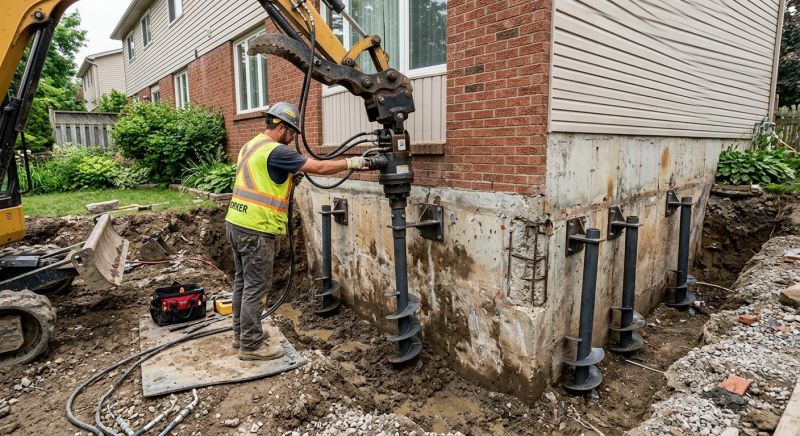 Helical Pile Installation in Albemarle, NC