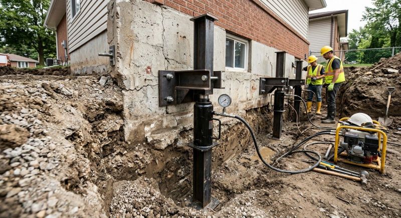 Sinking Foundation Lifting in Albemarle, NC