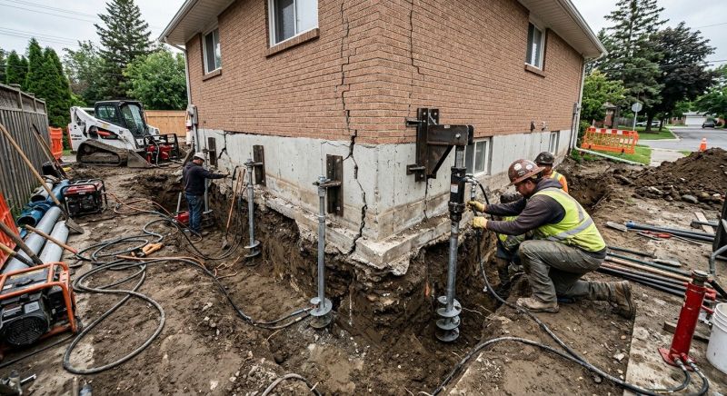 Sinking Foundation Repair in Biscoe, NC