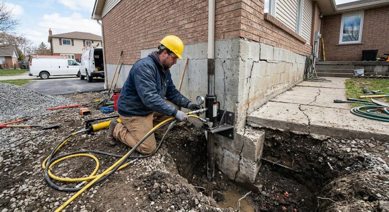 Sinking Foundation Repair in Biscoe, NC