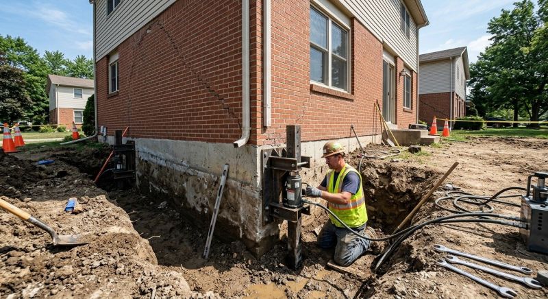 Sinking Foundation Repair in Albemarle, NC
