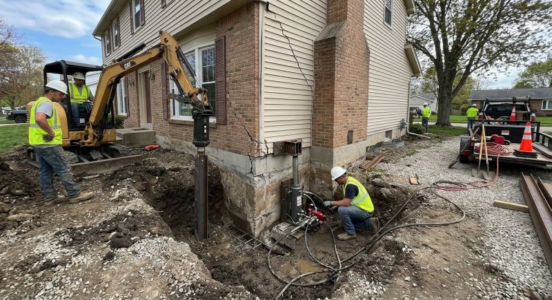 Sinking Foundation Repair in Stanly County, NC