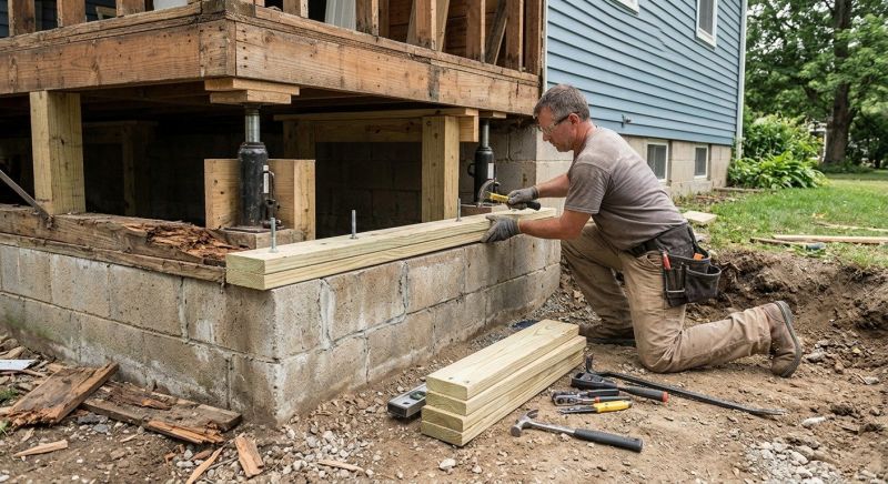 Slab Foundation Repair in Albemarle, NC