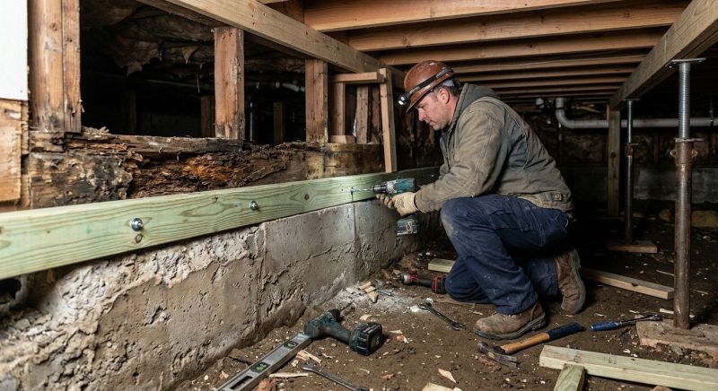Slab Foundation Repair in Albemarle, NC
